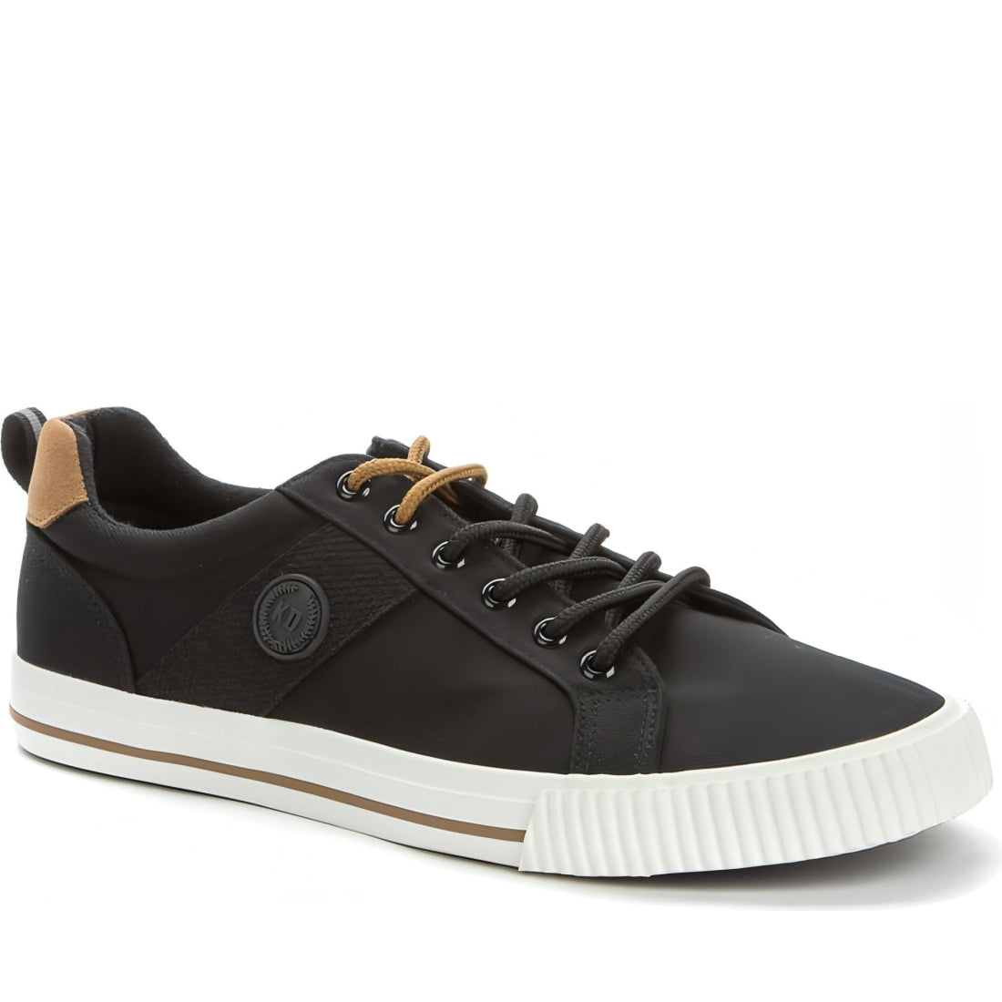 KEDDO DENIM mens black casual closed sport shoe | Vilbury London