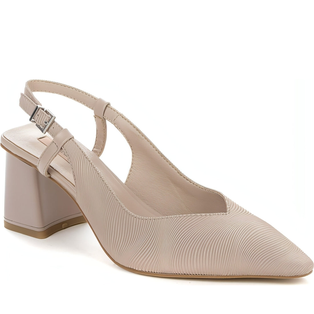 BETSY womens pink elegant part-open sandals | Vilbury London