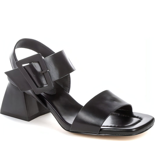 BETSY womens black elegant open sandals | Vilbury London