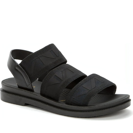 BETSY womens black casual open sandals | Vilbury London