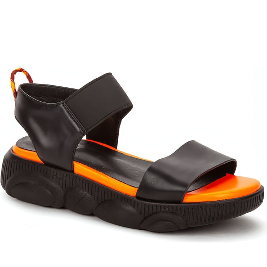 BETSY girls black casual open sandals | Vilbury London