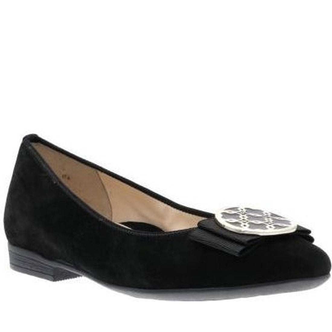 ARA womens black sardinia ballerinas | Vilbury London