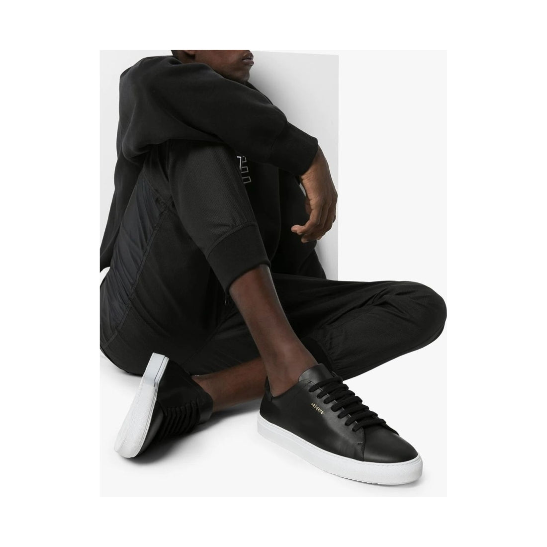 AXEL ARIGATO mens black clean 90 sneakers | Vilbury London