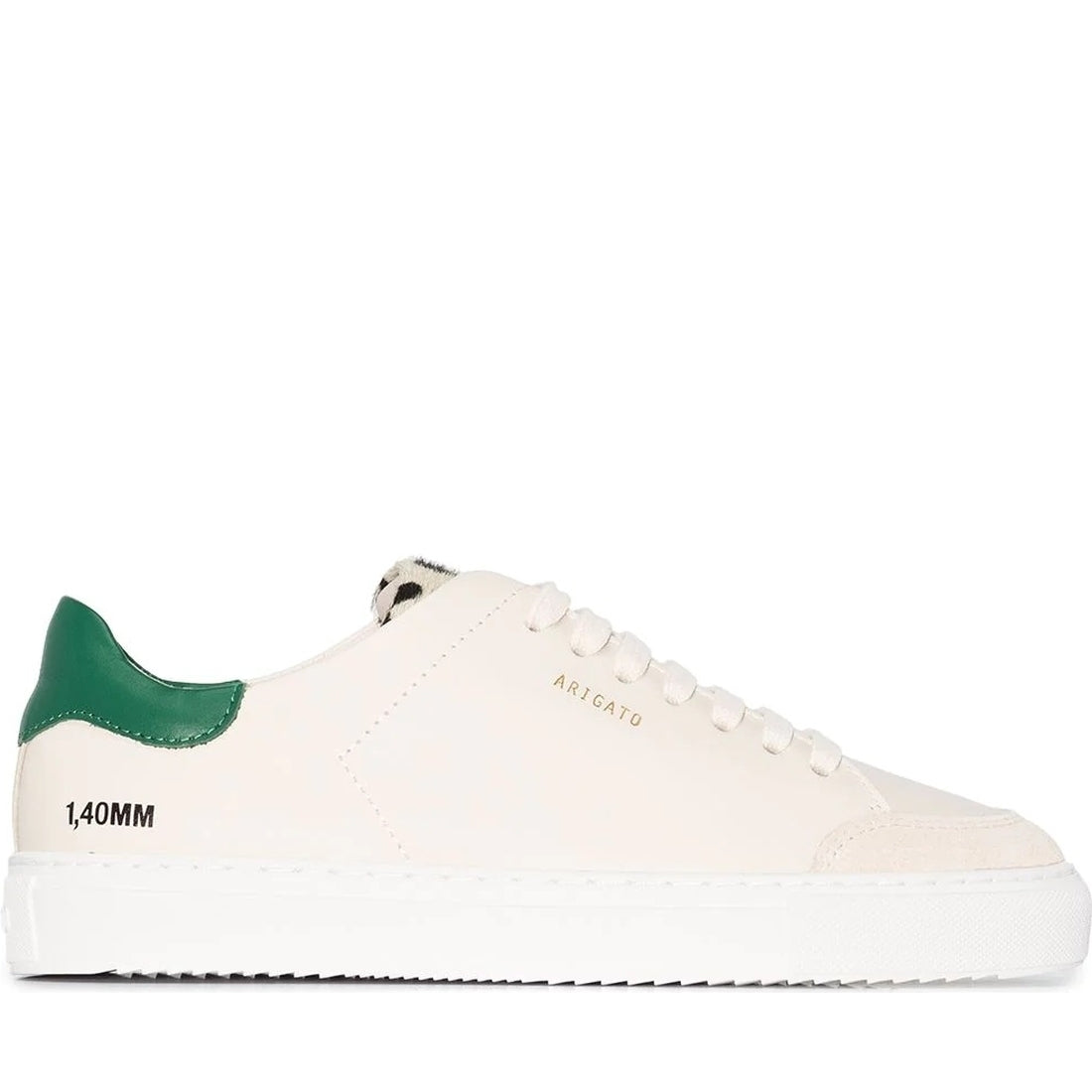 AXEL ARIGATO womens cremino, green, leopard clean 90 triple animal shoe | Vilbury London