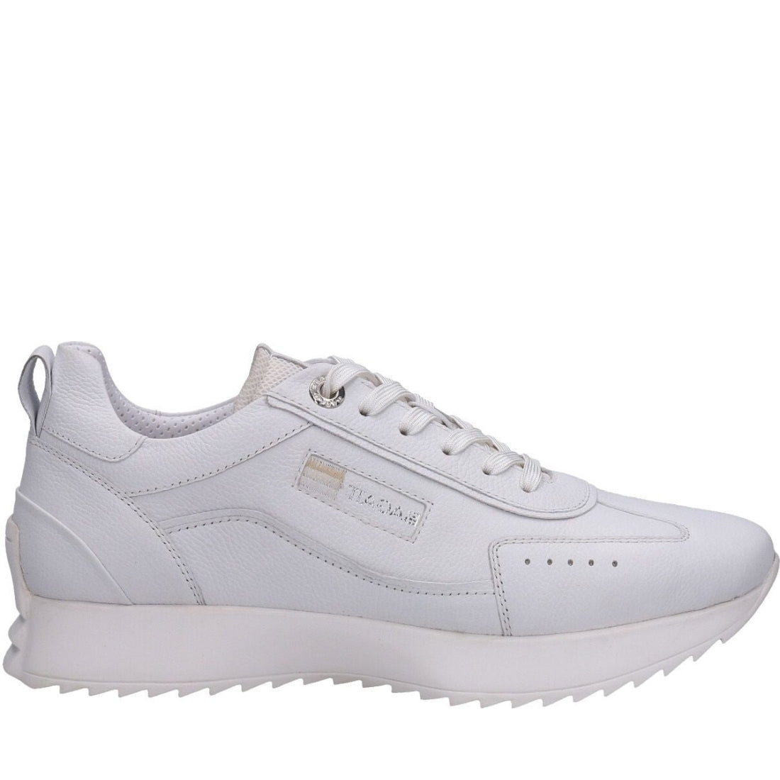 BAGATT womens white sophie sport shoe | Vilbury London