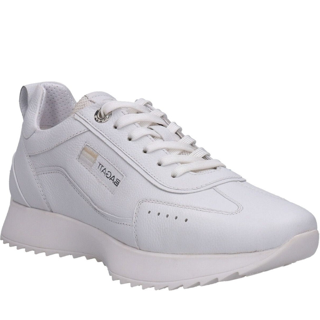 BAGATT womens white sophie sport shoe | Vilbury London