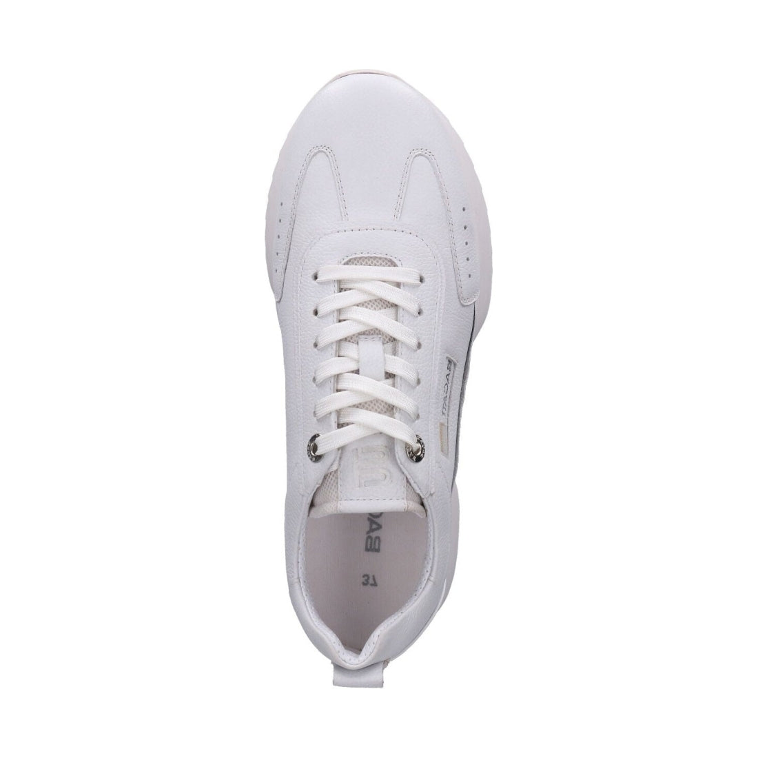 BAGATT womens white sophie sport shoe | Vilbury London