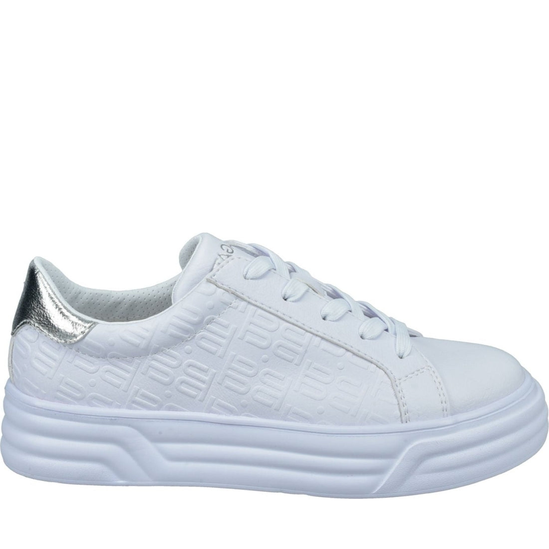 BAGATT womens silver blu sport shoe | Vilbury London