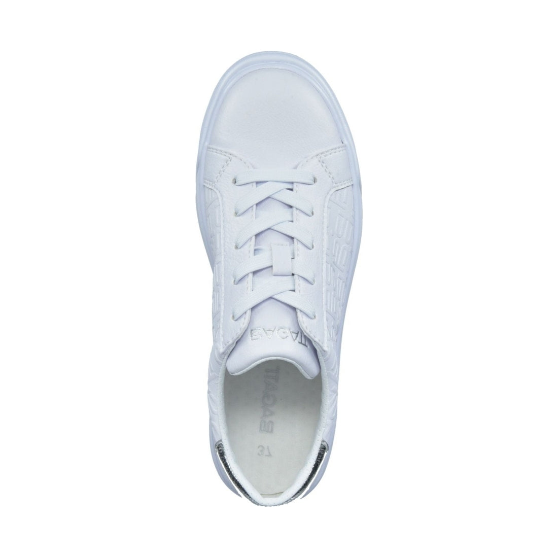 BAGATT womens silver blu sport shoe | Vilbury London