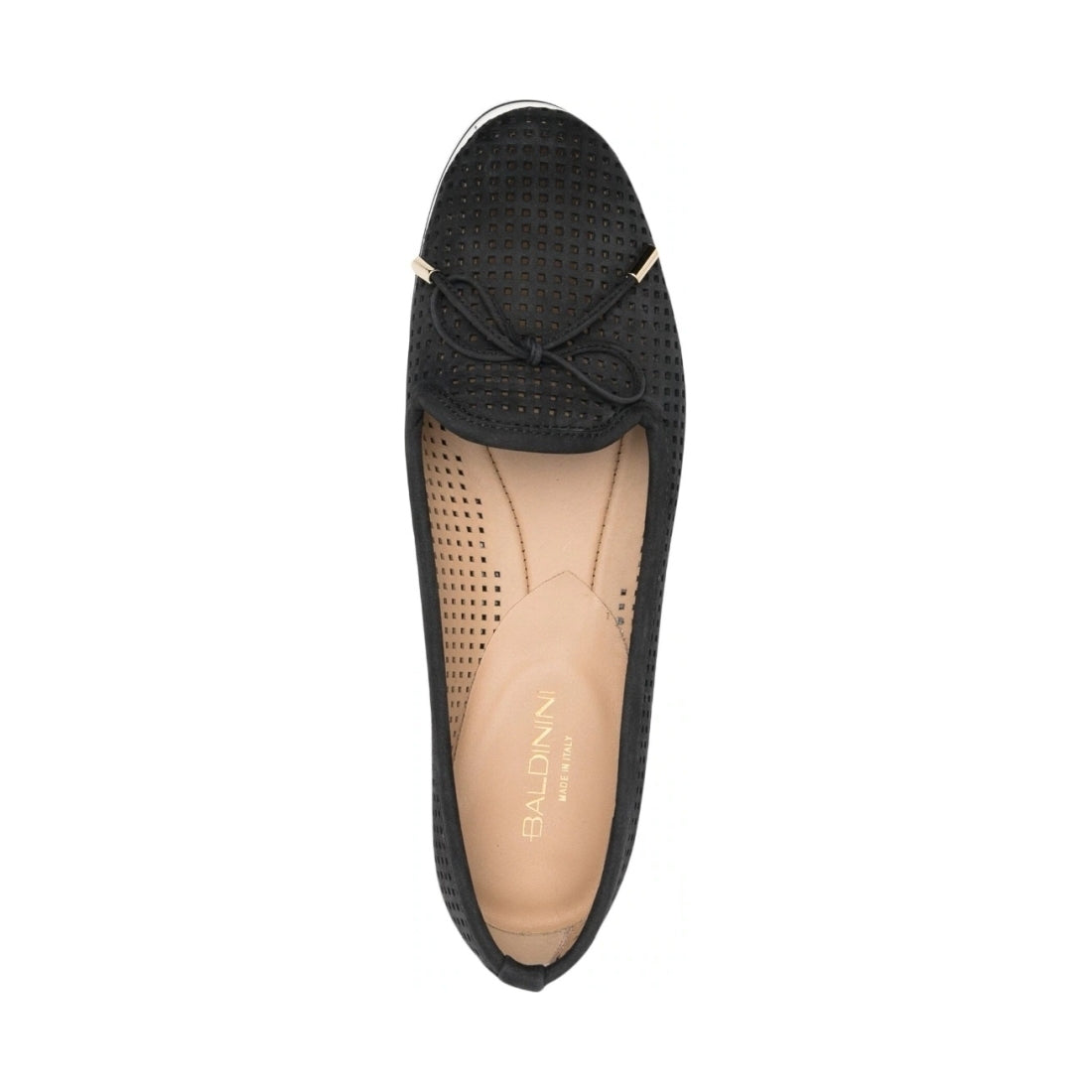 Baldinini womens nero woman ballerinas | Vilbury London