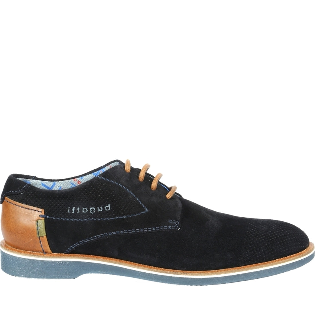 Bugatti Mens Dark Blue melchiore shoes | Vilbury London