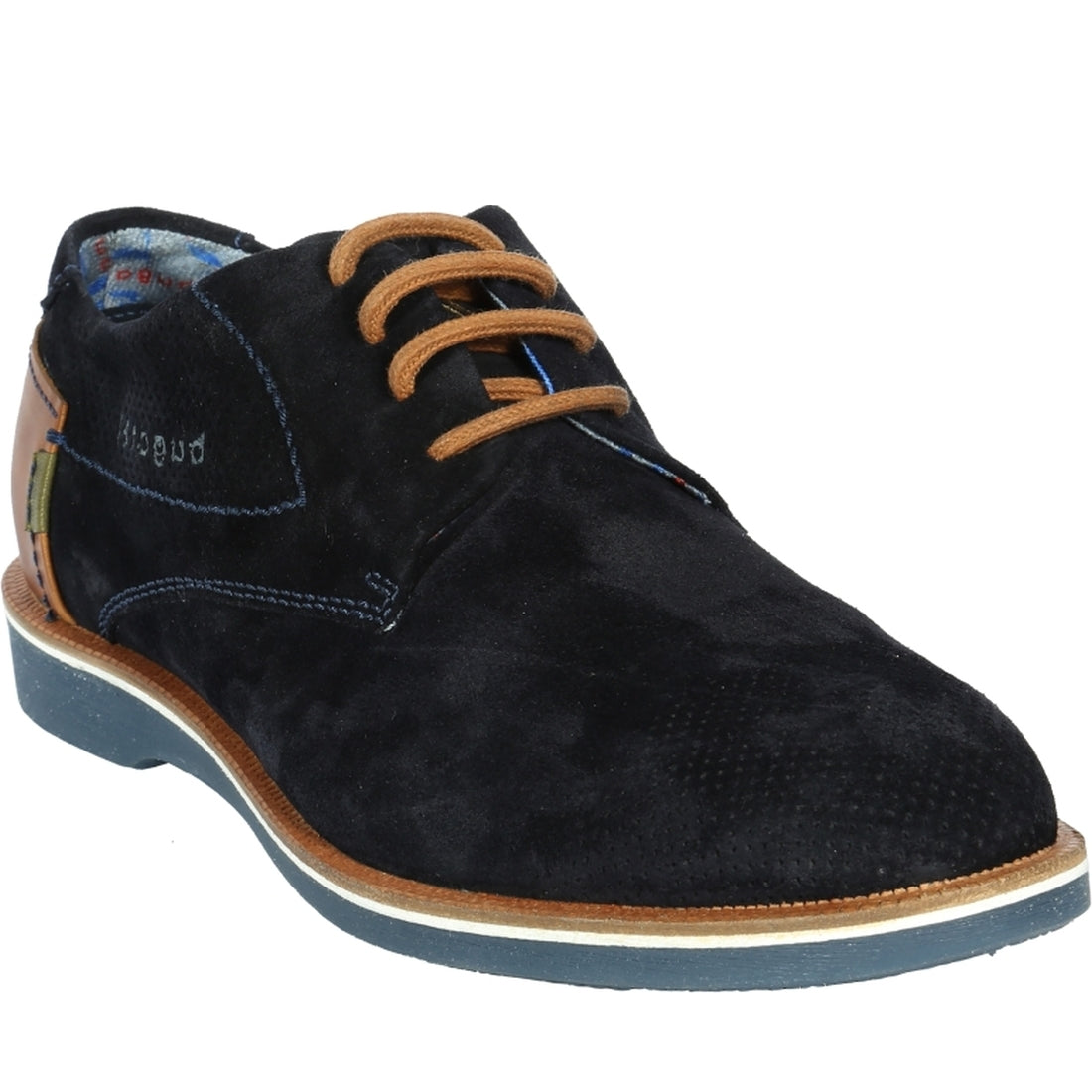 Bugatti Mens Dark Blue melchiore shoes | Vilbury London