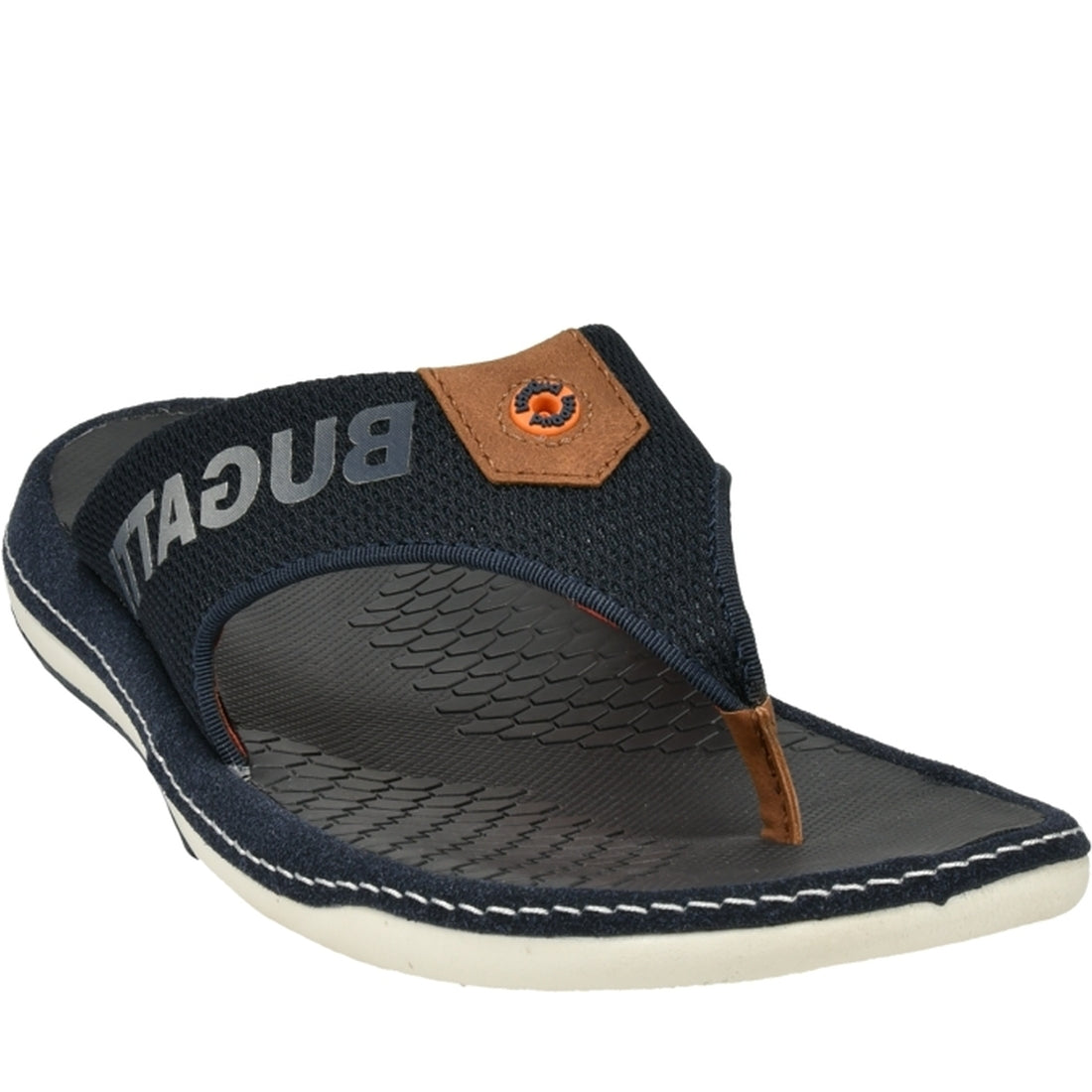 Bugatti Mens Dark Blue branson slippers | Vilbury London