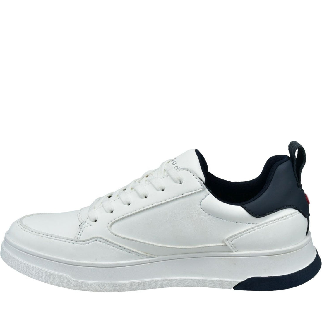 Bugatti mens white franc sport shoe | Vilbury London