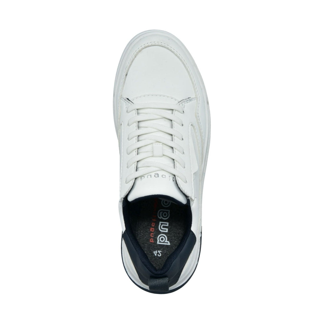 Bugatti mens white franc sport shoe | Vilbury London