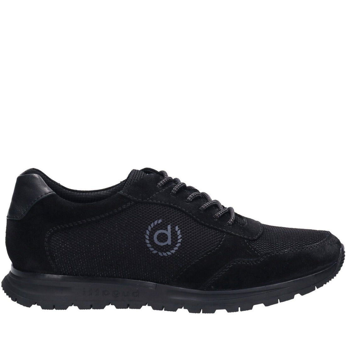 Bugatti mens black, black stranger sport shoe | Vilbury London