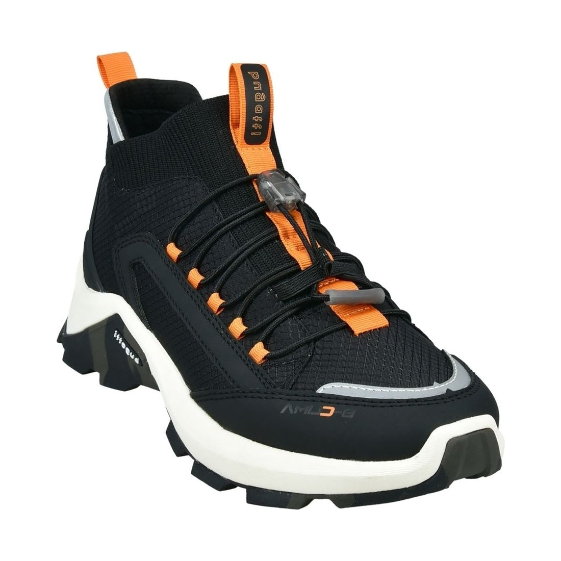 Bugatti womens Black Orange nakota sport shoe | Vilbury London