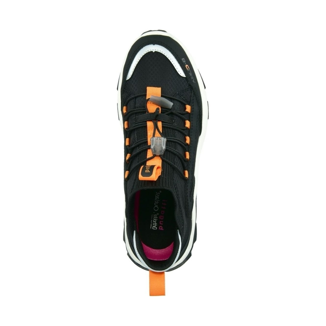 Bugatti womens Black Orange nakota sport shoe | Vilbury London