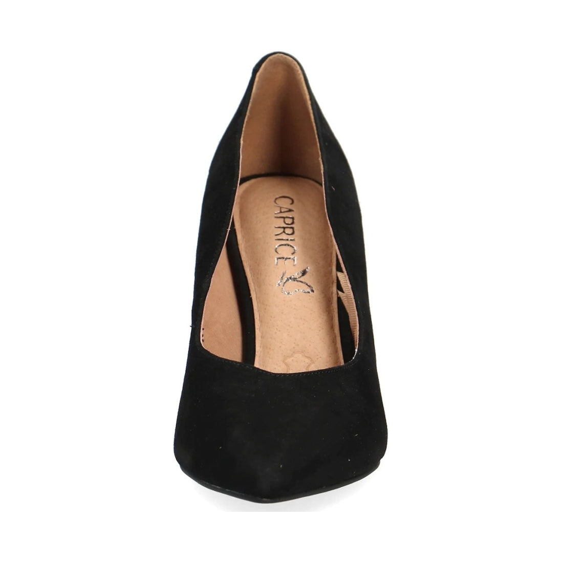 Caprice womens black elegant closed pumps | Vilbury London