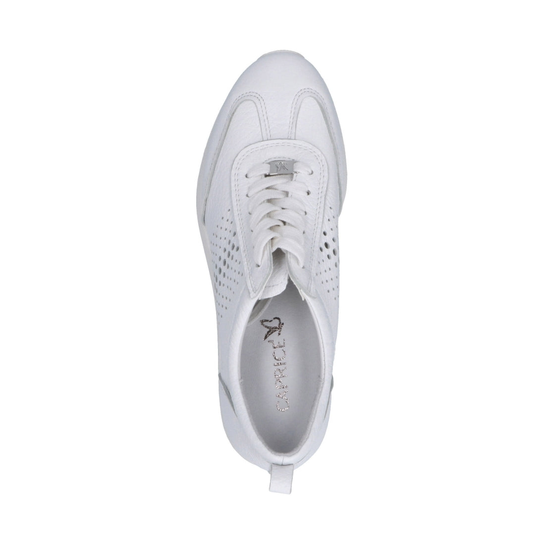 Caprice Womens white casual closed shoes | Vilbury London