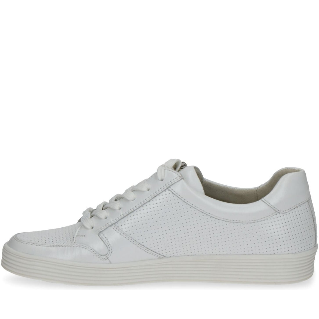 Caprice womens white nappa casual closed sport shoe | Vilbury London