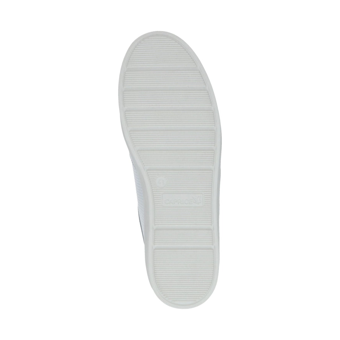 Caprice womens white nappa casual closed sport shoe | Vilbury London