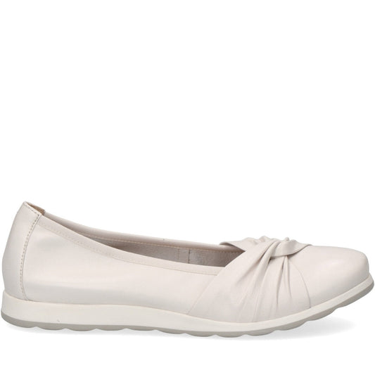 Caprice Womens white casual closed shoes | Vilbury London