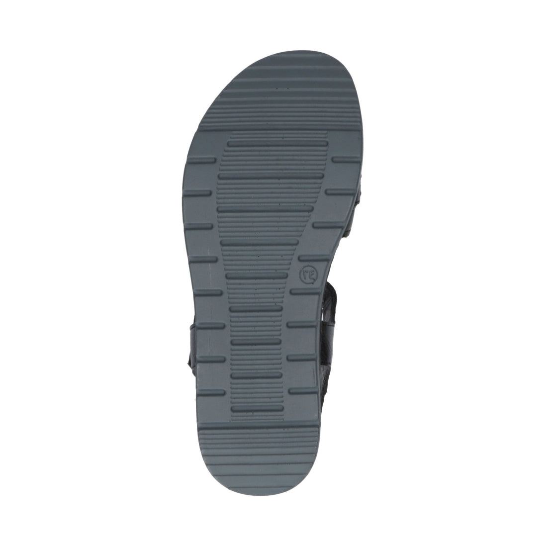 Caprice Womens black casual open sandals | Vilbury London