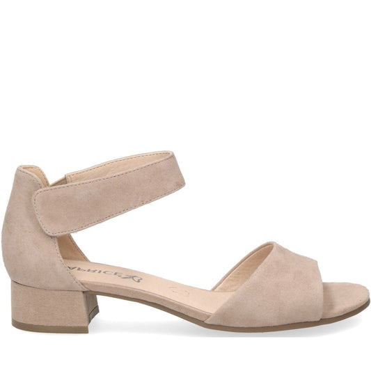 Caprice Womens beige elegant open sandals | Vilbury London