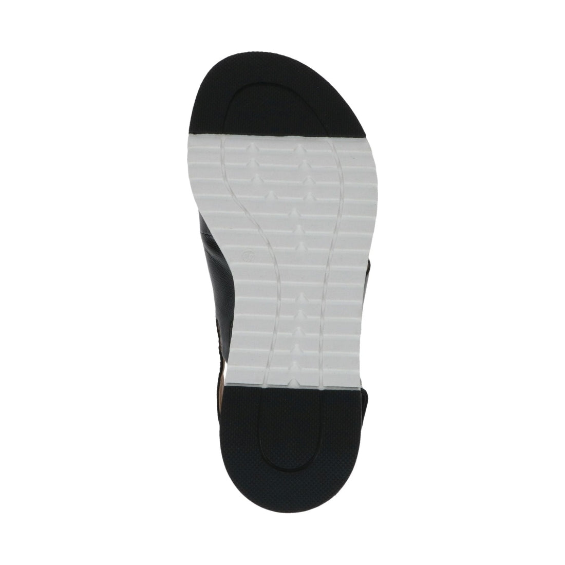 Caprice womens black naplak casual open sandals | Vilbury London