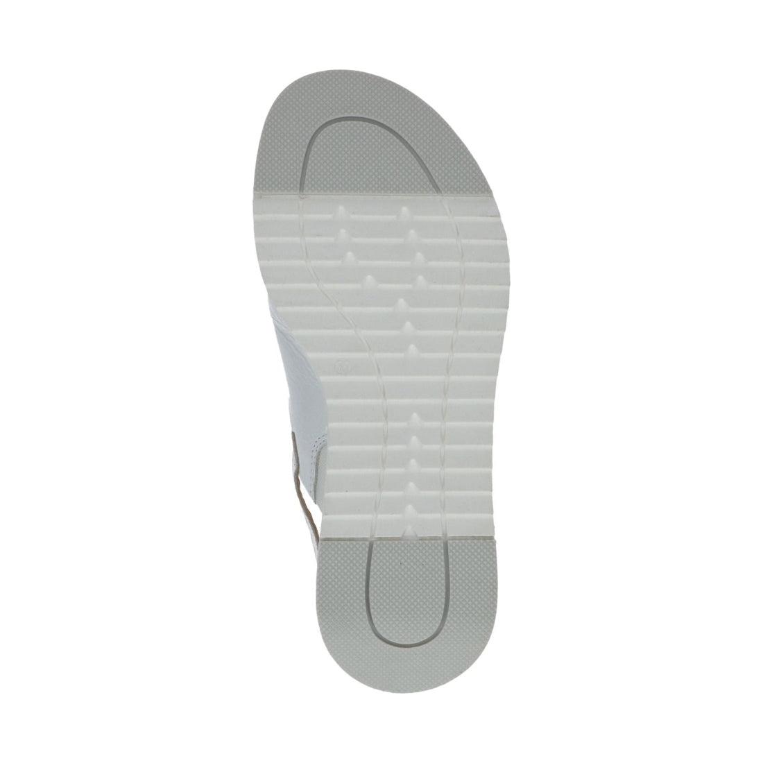 Caprice womens white naplak casual open sandals | Vilbury London