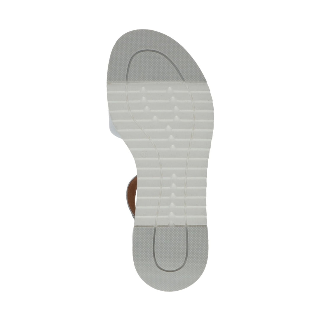 Caprice womens white nappa casual open sandals | Vilbury London