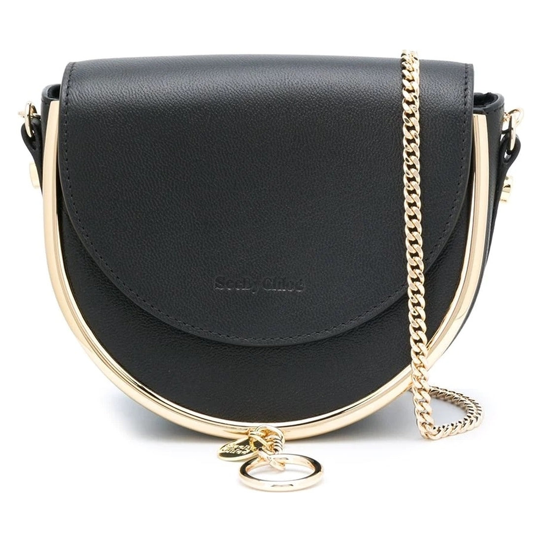 See By Chloe womens black mara evening clutch | Vilbury London