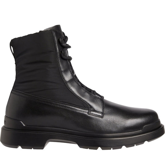 Calvin Klein mens Black lace up boot mix | Vilbury London