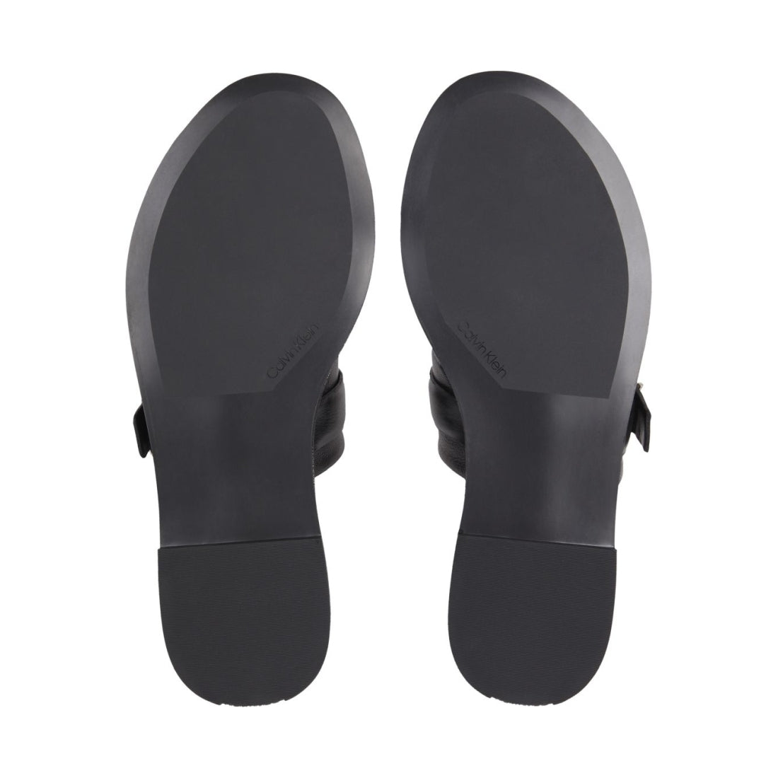 Calvin Klein womens ck black almond slide | Vilbury London