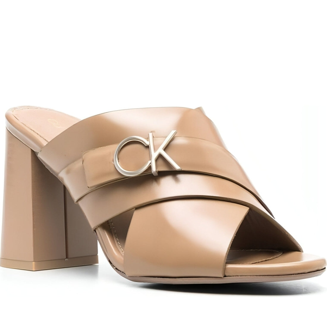 CALVIN KLEIN womens safari canvas x slide sandal 85 w/hw | Vilbury London