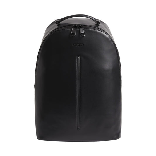 Calvin Klein mens ck black median round backpack | Vilbury London