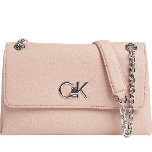 Calvin Klein womens cafe au lait re-lock crossbody | Vilbury London