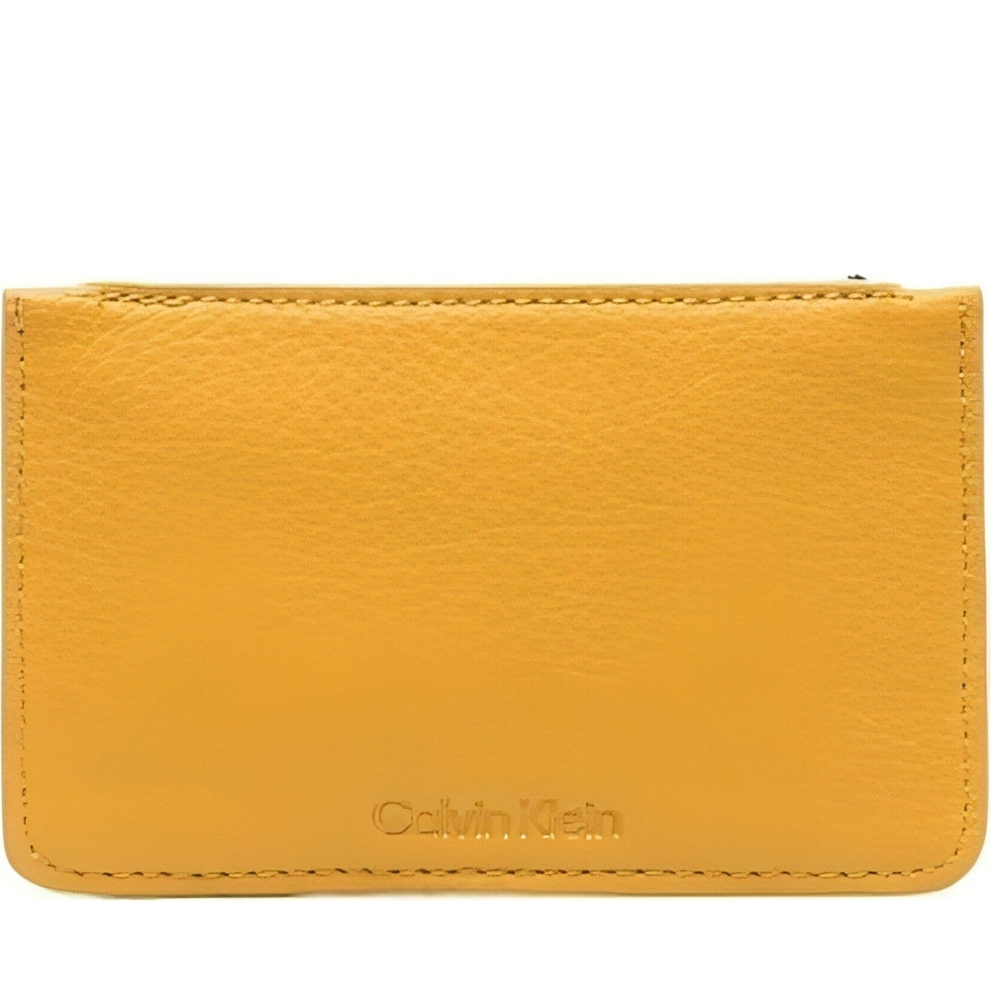 Calvin Klein womens monarch gold re-locardholder w/zip pbl | Vilbury London