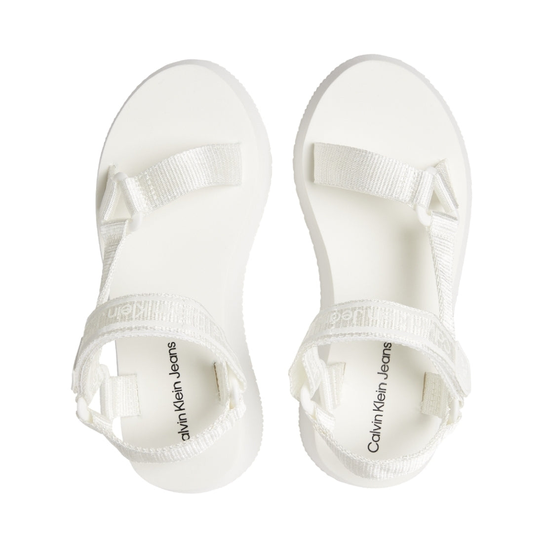 Calvin Klein Womens Bright White prefresato sandal 1 | Vilbury London