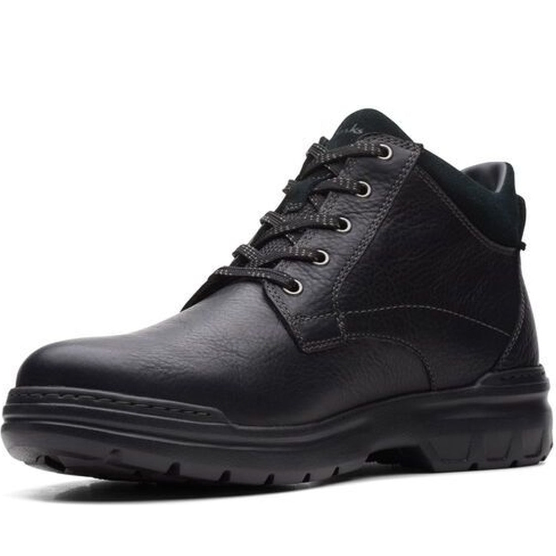 Clarks mens Black rockie2 upgtx booties | Vilbury London