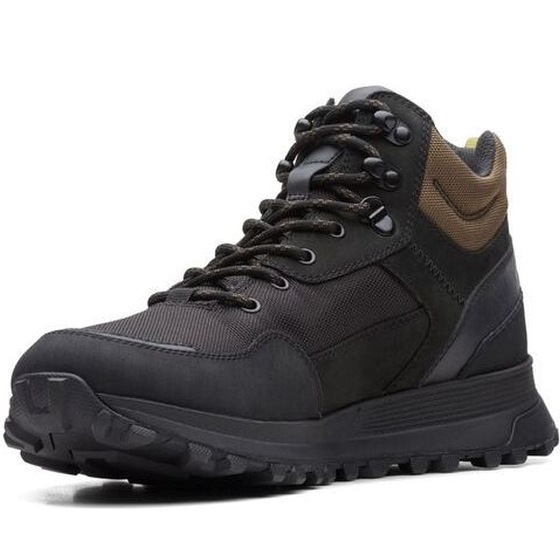 Clarks mens Black atl trekhigtx booties | Vilbury London