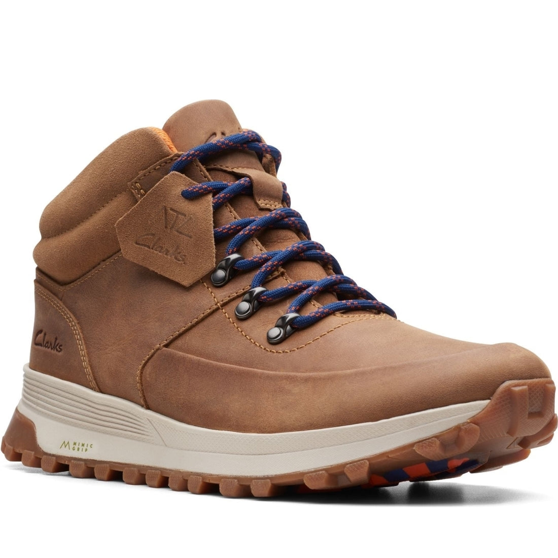 Clarks mens Tan atl trek mid booties | Vilbury London