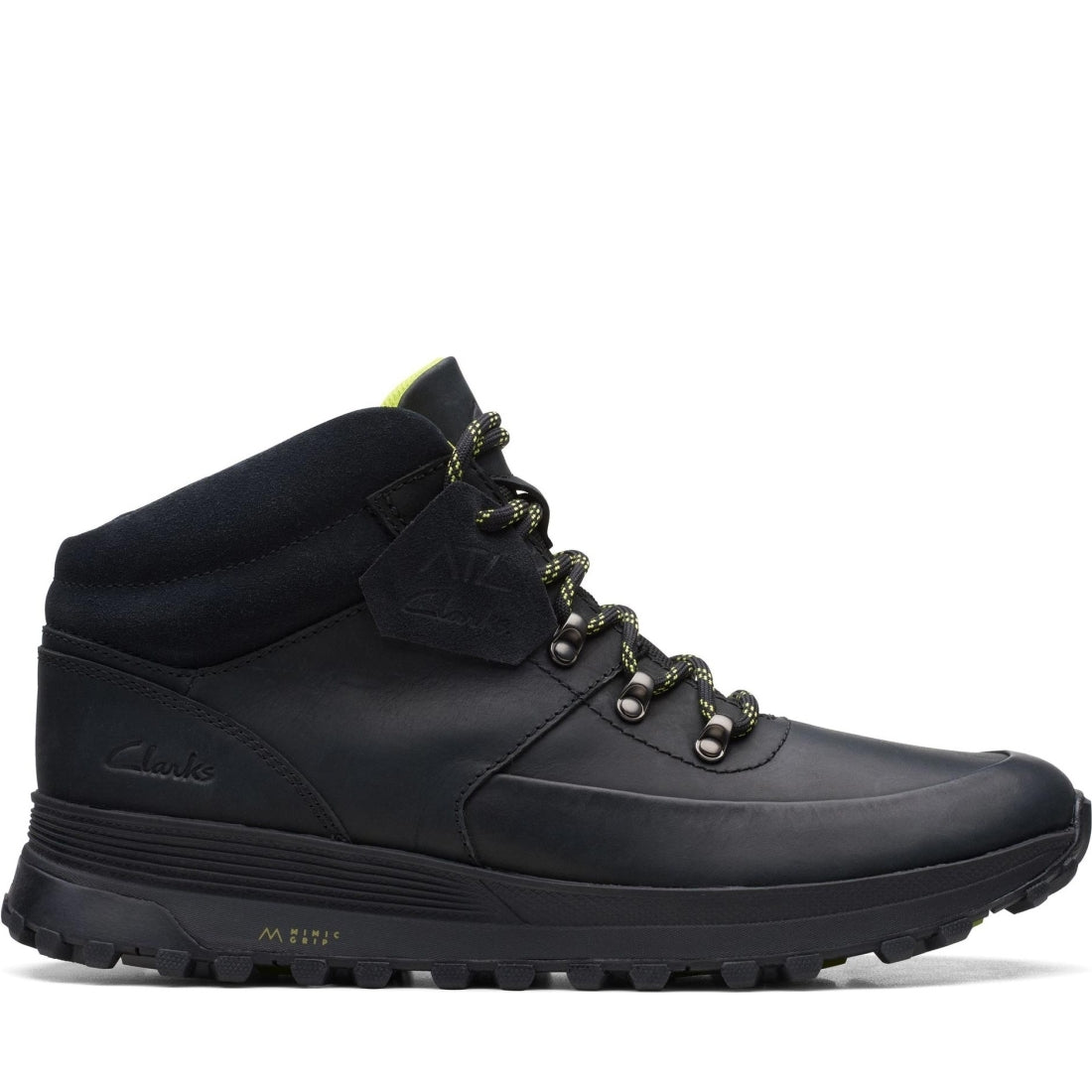 Clarks mens Black atl trek mid booties | Vilbury London