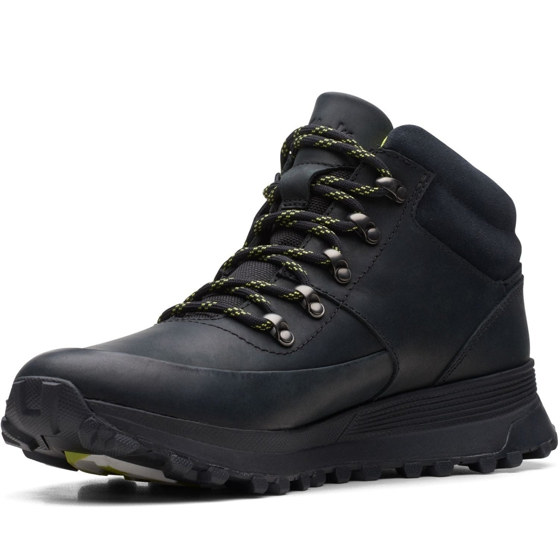 Clarks mens Black atl trek mid booties | Vilbury London