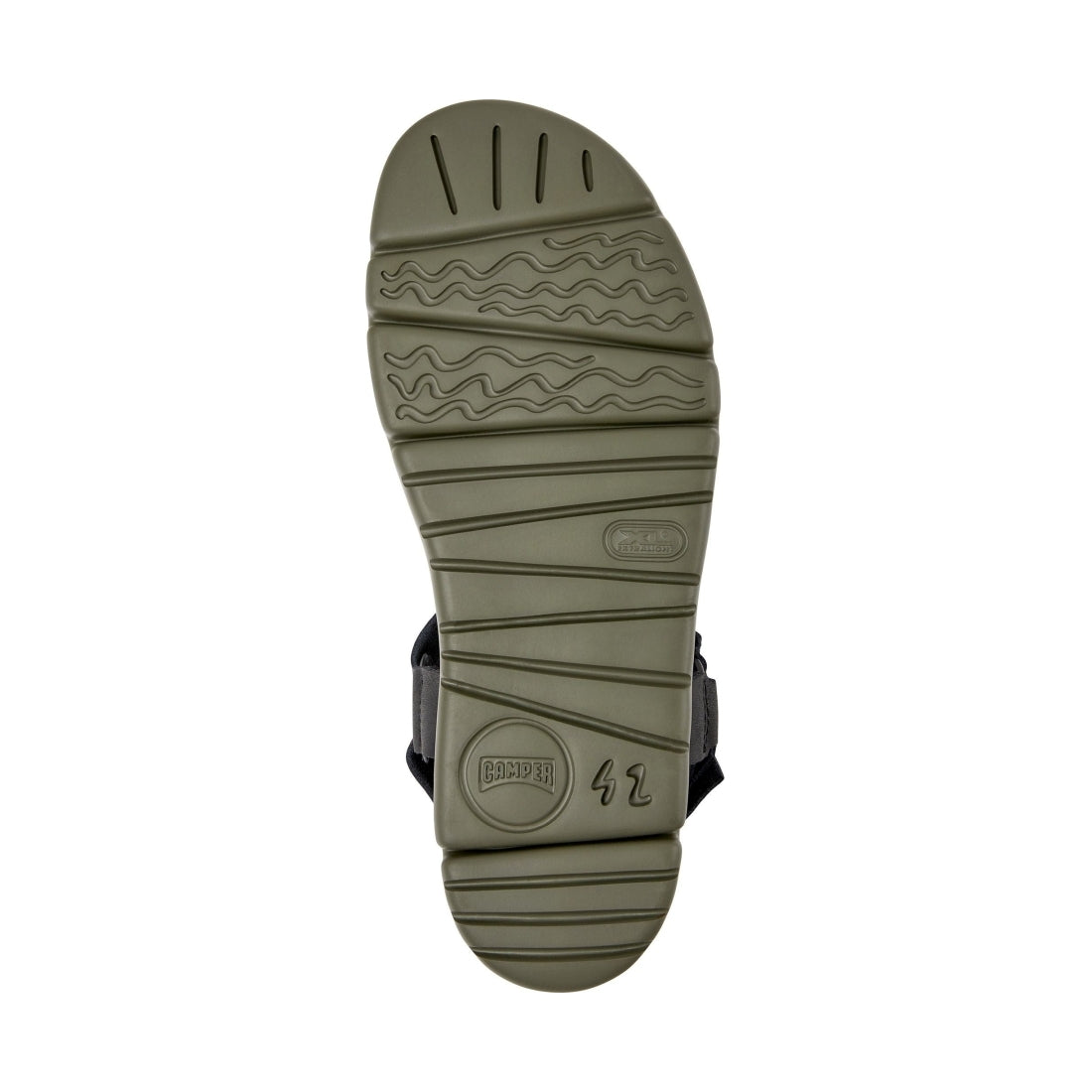 CAMPER mens black oruga sandals | Vilbury London