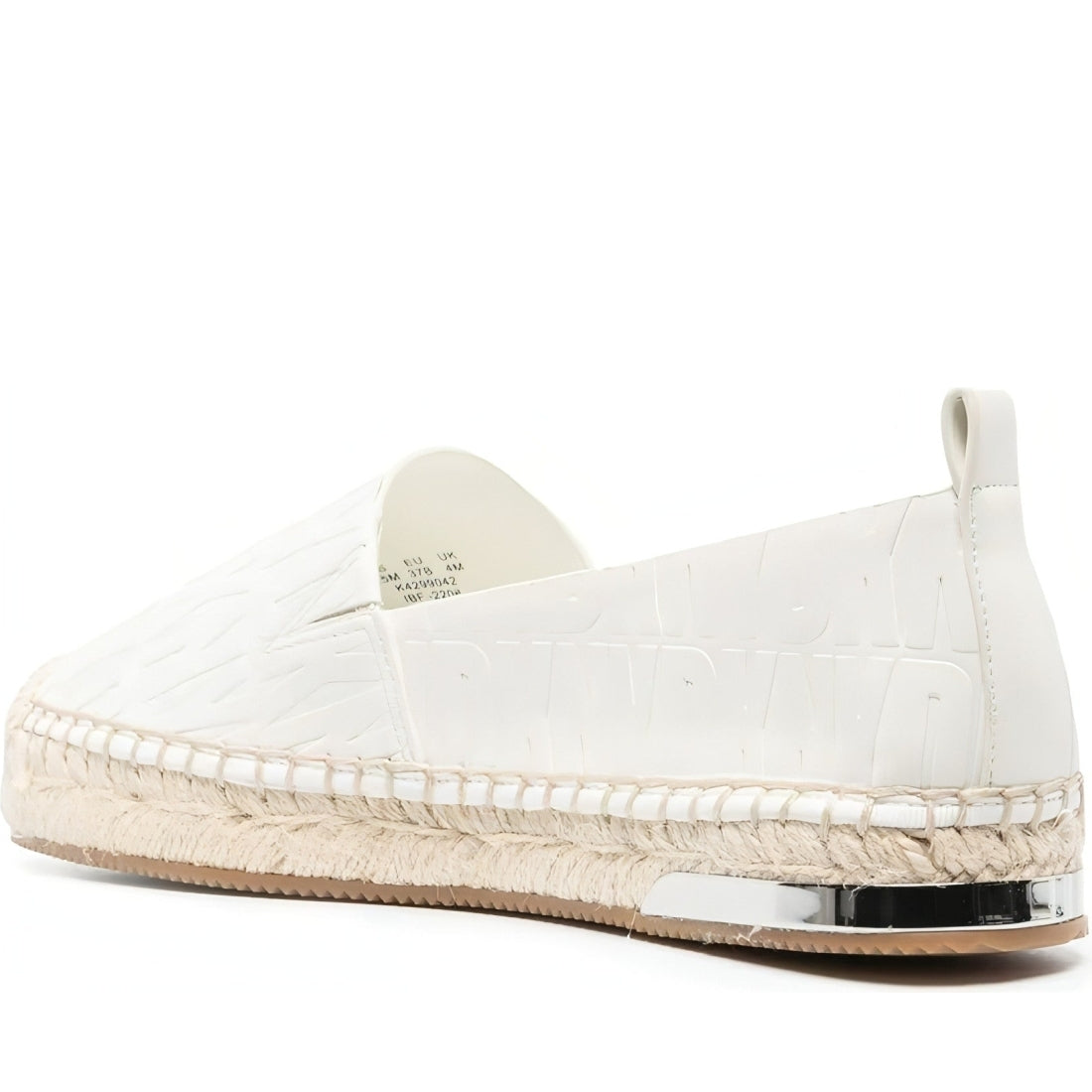 DKNY womens white makalina espadriles | Vilbury London