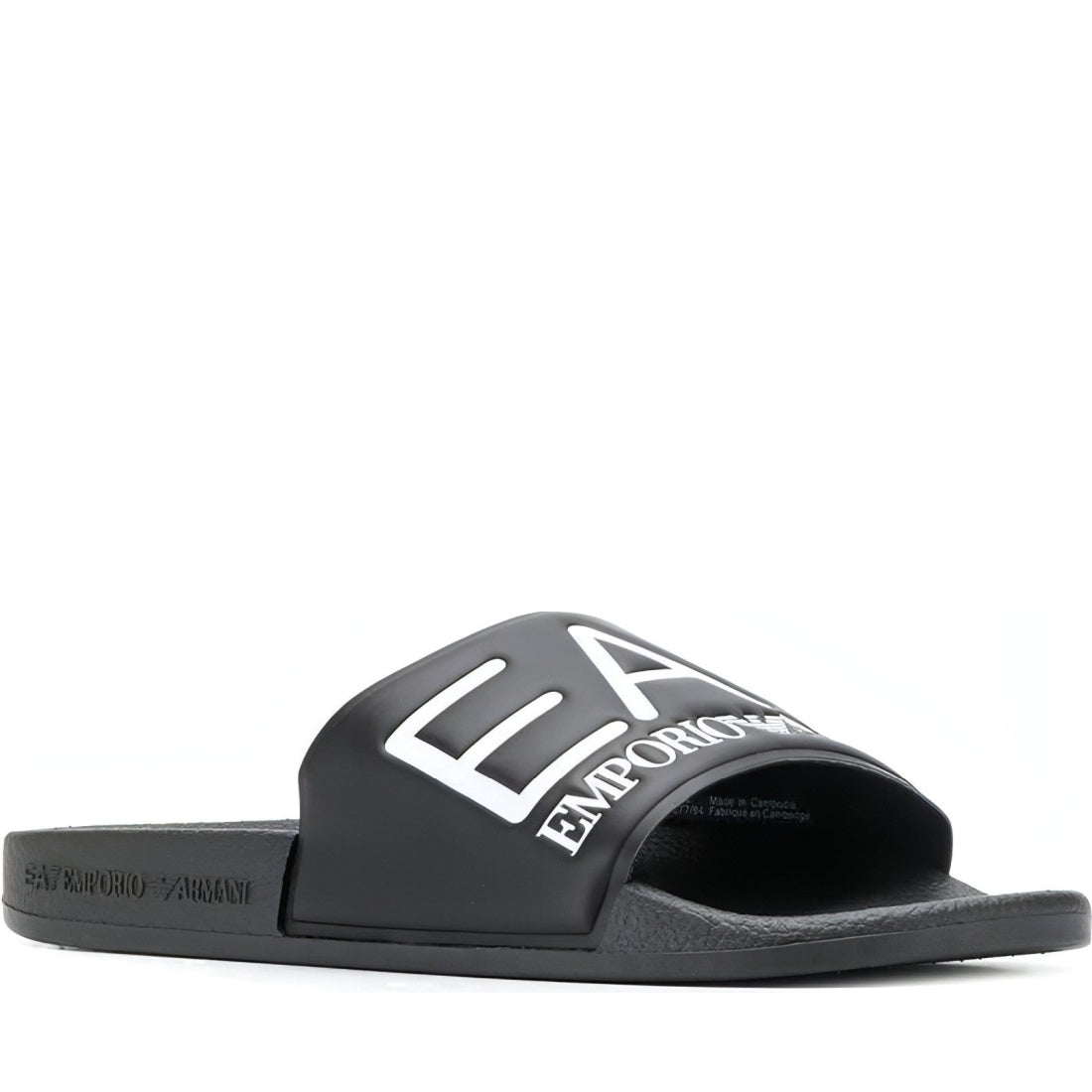 EA7 unisex adults black shoes beachwear | Vilbury London