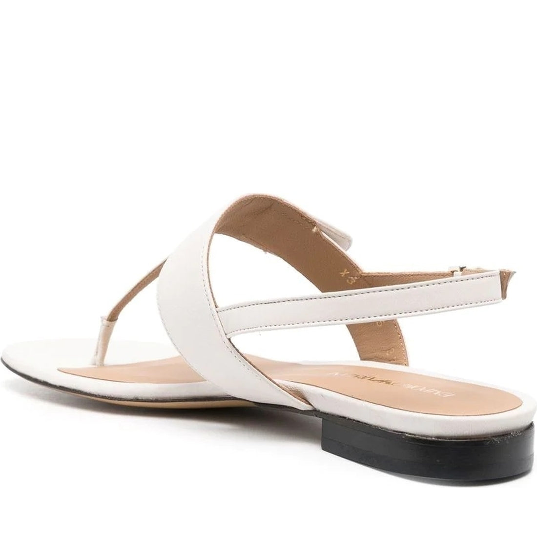 Emporio Armani womens avorio casual sandal | Vilbury London