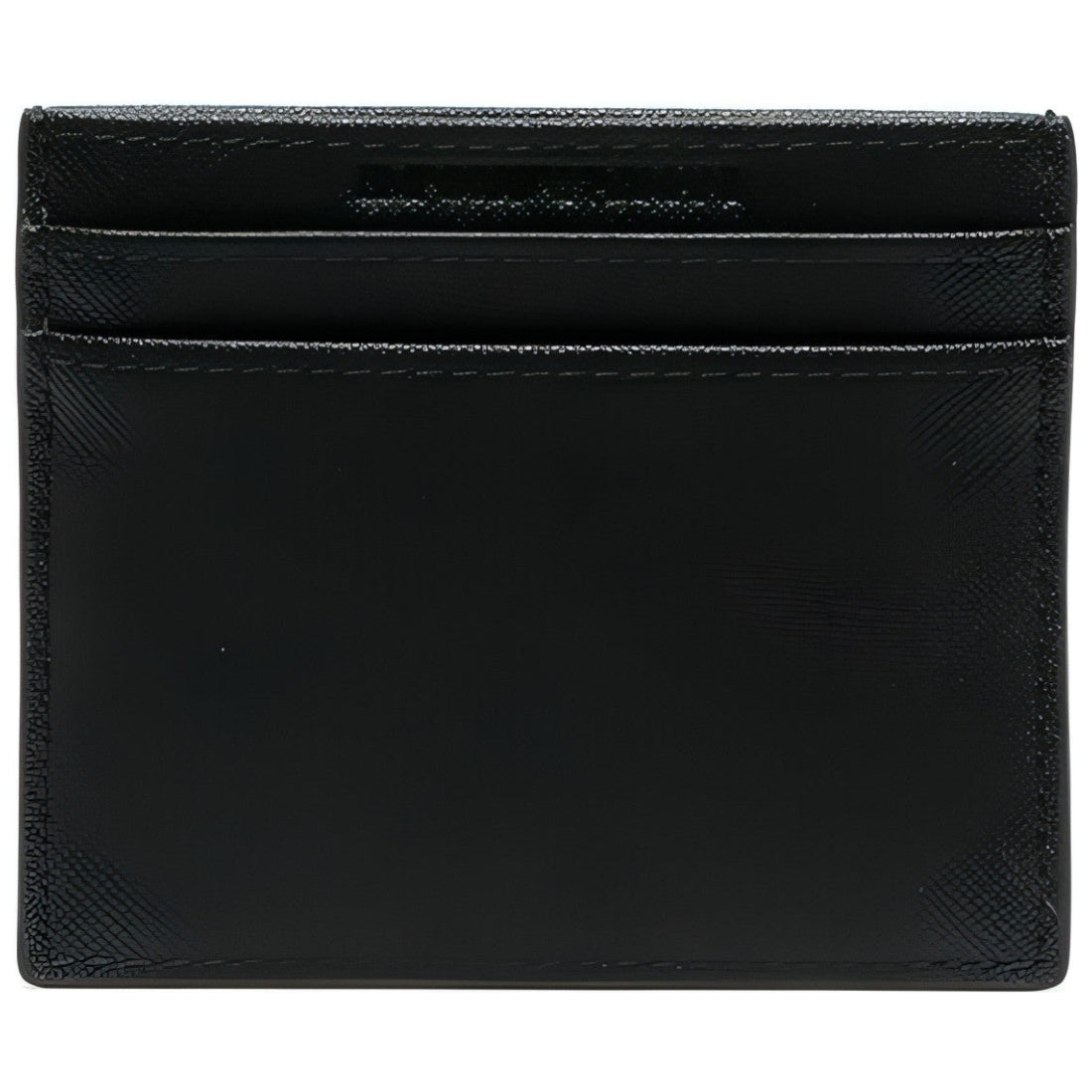 Emporio Armani mens black card holder | Vilbury London